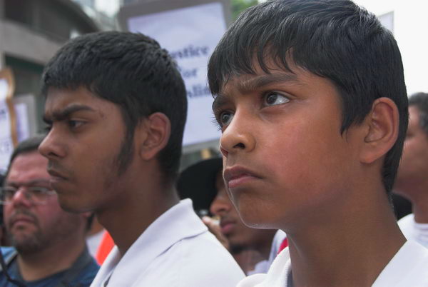 Rally for Justice - Forest Gate Raid. © 2006, Peter Marshall