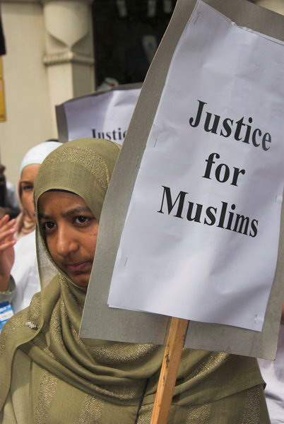 Rally for Justice - Forest Gate Raid. © 2006, Peter Marshall