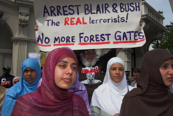 Rally for Justice - Forest Gate Raid. © 2006, Peter Marshall