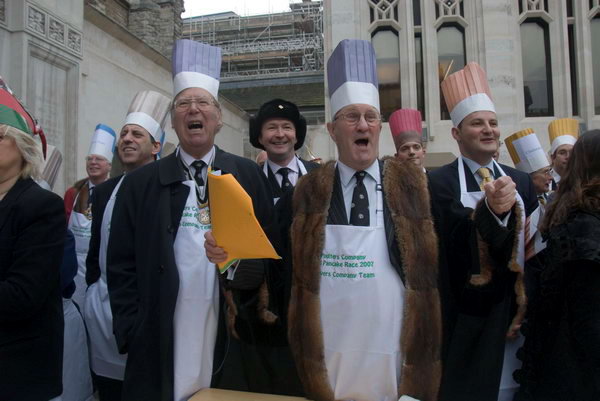 Worshipful Company of Poulters Pancake Race © 2007, Peter Marshall