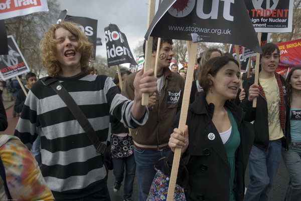 Stop Trident, Troops out of Iraq © 2007, Peter Marshall