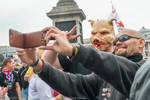 EDL Protest Opposed by Unite Against Fascism - 2014