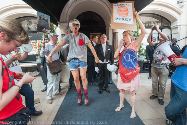 Sotheby's 'Dignity under the Hammer' protest - 2015 - United Voices of the World 