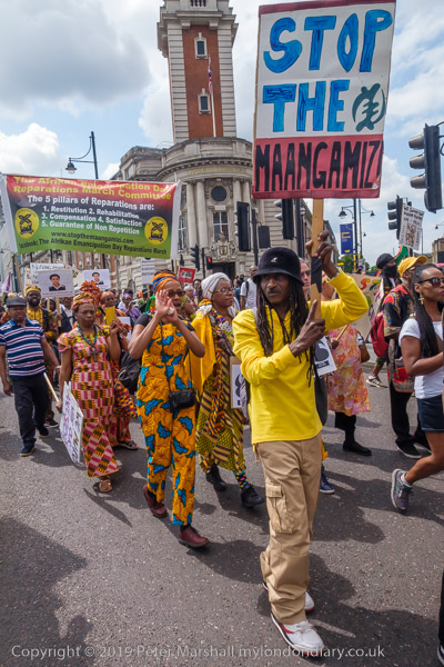 Afrikans demand Reparations, North Woolwich & LouLou's